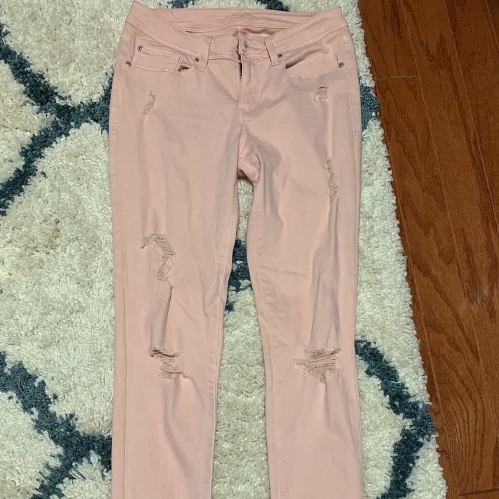 Brand New Light Pink Ripped Skinny Jeans